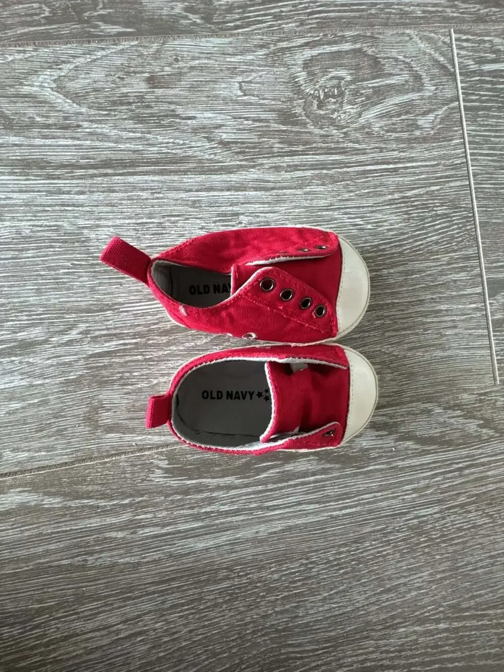 Old Navy Red Canvas Toddler Shoes